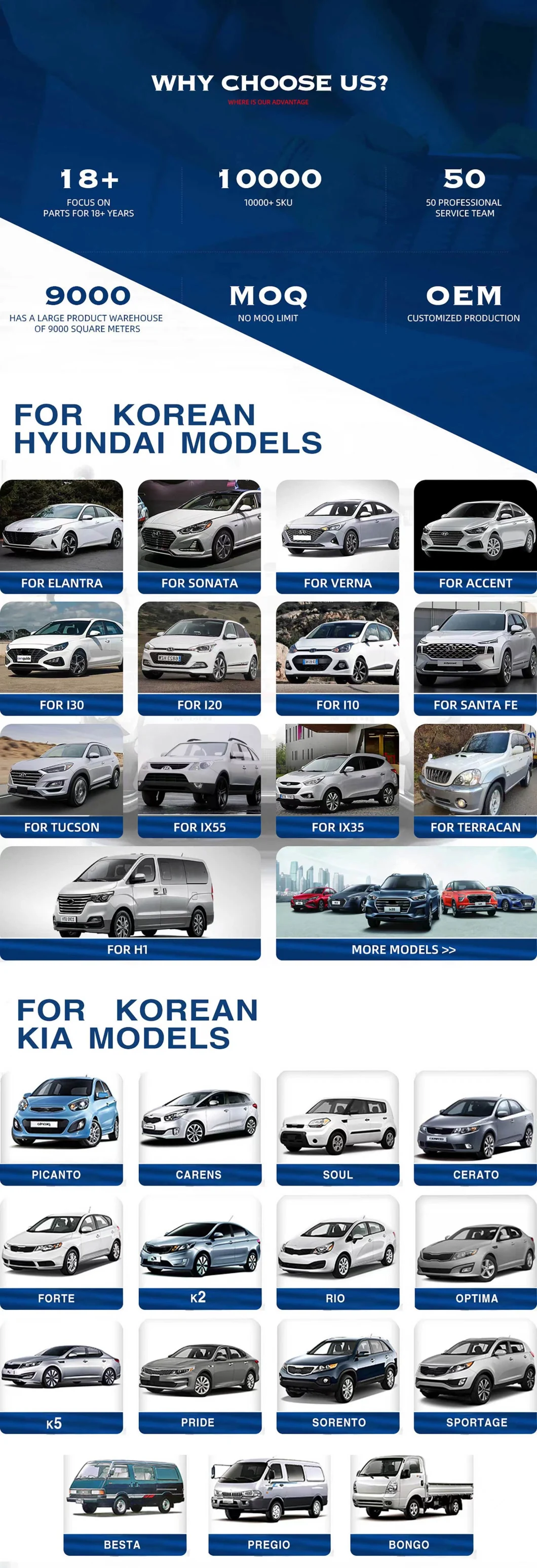 Rear Lower Control Arm 552102s000 55220 2s000 for Hyundai KIA.